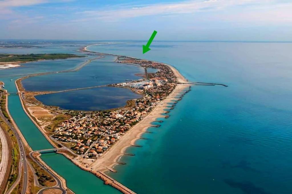 Appart 5P Terrasse Sud Vue Mer, Acces Direct Plage Фронтиньян Экстерьер фото